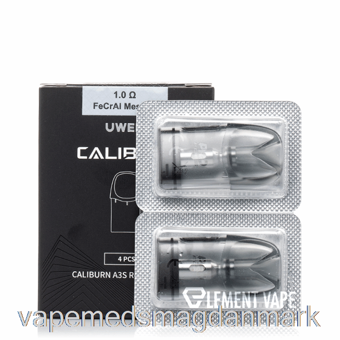 Engangs Vape Danmark Uwell Caliburn A3s Udskiftning Pods 1.0ohm Pods